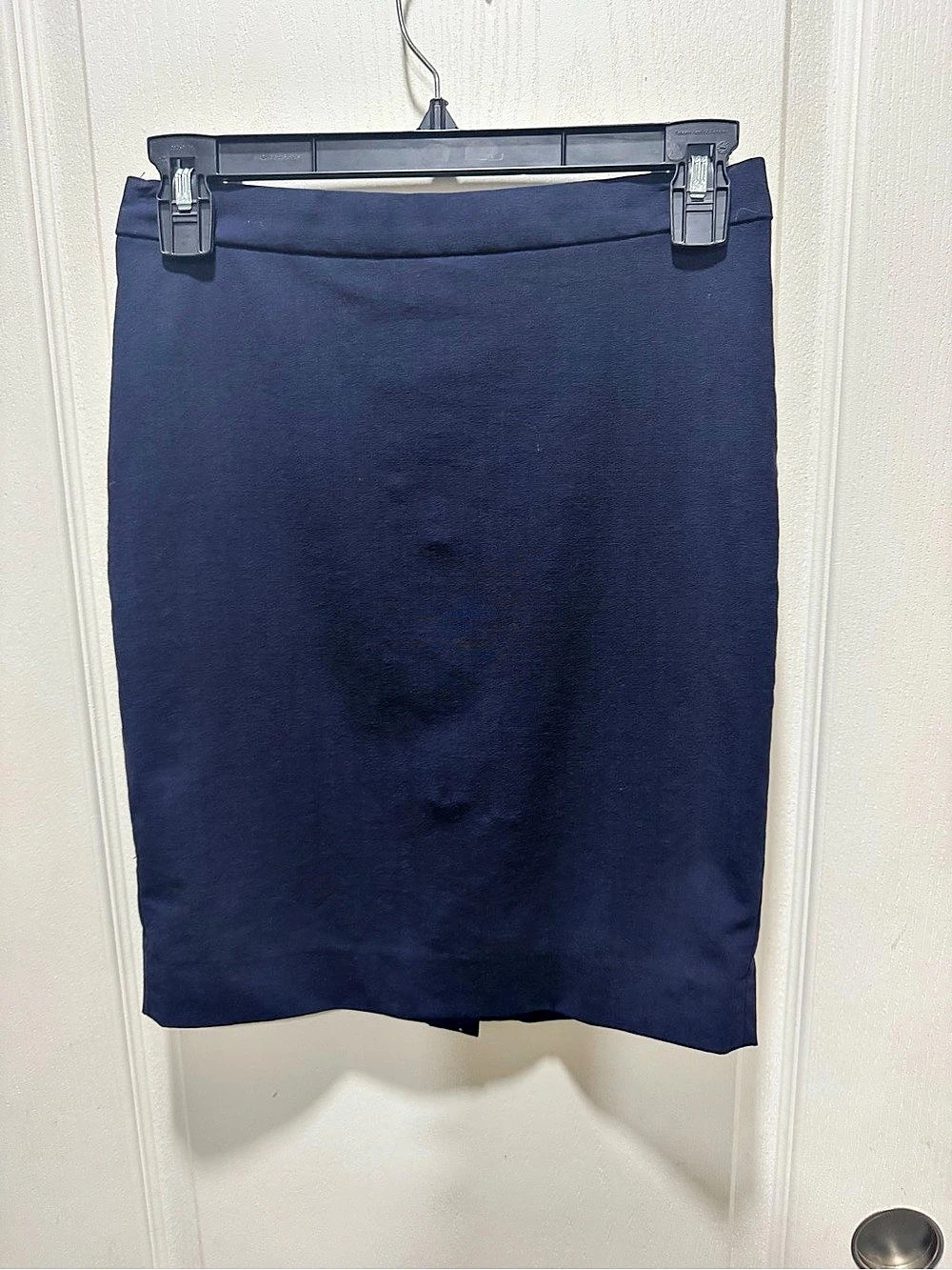 J.Crew Italian Stretch Wool Navy Pencil Skirt 00P
